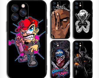 Graffiti Gangstar Street Vibe Protective Cases Fits iPhone, Samsung and Most Models – Soft and Durable Grip with Precise Cutouts