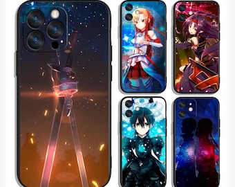 SAO Anime Protective Cases for iPhone, Samsung and Most Models Soft and Durable Grip with Precise Cutouts