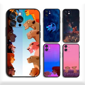 Lion King Simba Cases for iPhone 13 14 15 16 Plus Pro Max & Samsung S25 S24 S23 A56 A36 A26 A55 A35 A25 A15 A54 A34 4G 5G
