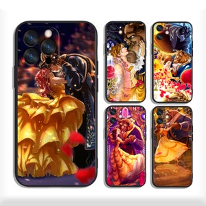 Belle en het beest-hoesjes voor iPhone 13 14 15 16 Plus Pro Max en Samsung S25 S24 S23 A56 A36 A26 A55 A35 A25 A15 A54 A34 4G 5G
