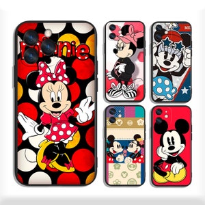 Custodie di Topolino per iPhone 13 14 15 16 Plus Pro Max e Samsung S25 S24 S23 A56 A36 A26 A55 A35 A25 A15 A54 A34 4G 5G