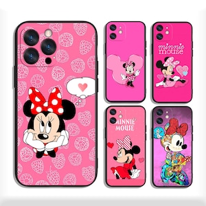 Custodie di Minnie per iPhone 13 14 15 16 Plus Pro Max e Samsung S25 S24 S23 A56 A36 A26 A55 A35 A25 A15 A54 A34 4G 5G
