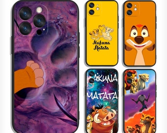 Lion King Cases for iPhone 13 14 15 16 Plus Pro Max & Samsung S25 S24 S23 A56 A36 A26 A55 A35 A25 A15 A54 A34 4G 5G