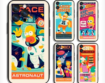 Simpsons Cases for iPhone 13 14 15 16 Plus Pro Max & Samsung S25 S24 S23 A56 A36 A26 A55 A35 A25 A15 A54 A34 4G 5G
