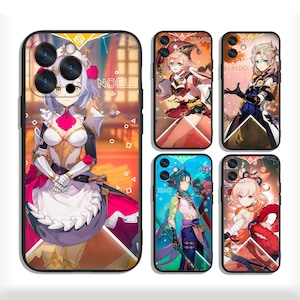 Japanska anime-manga-skal för iPhone 13 14 15 16 Plus Pro Max och Samsung S25 S24 S23 A56 A36 A26 A55 A35 A25 A15 A54 A34 4G 5G