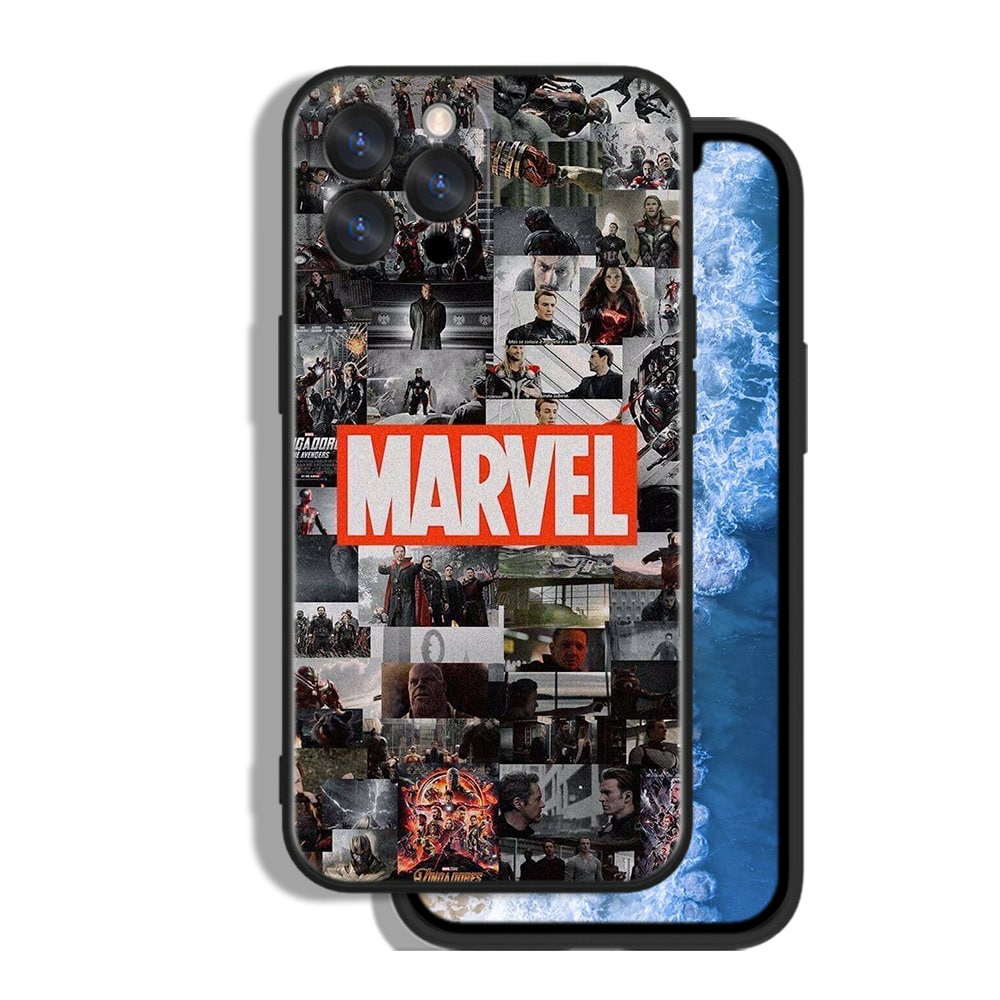 Avengers Superheroes Cases for iPhone 13 14 15 16 Plus Pro Max