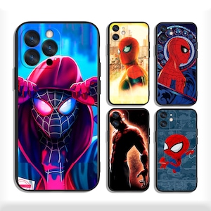 Superhero Spiderman protective Cases for iPhone 13 14 15 16 Plus Pro Max & Samsung S25 S24 S23 A56 A36 A26 A55 A35 A25 A15 A54 A34 4G 5G