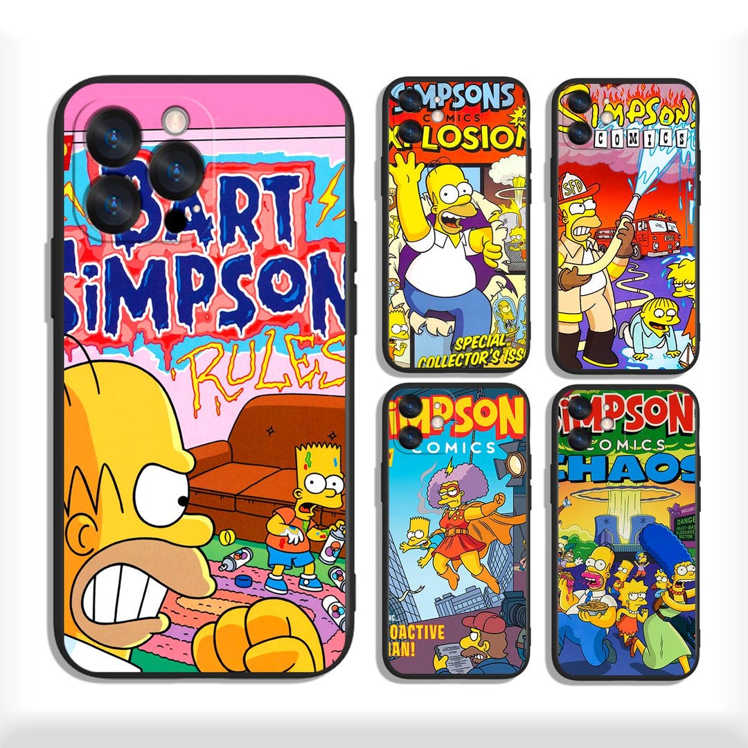 Simpsons Classic Comedy Protective Cases Fits Iphone, Samsung and Most ...