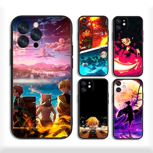 Capas protetoras com estampas de anime para iPhone 13 14 15 16 Plus Pro Max e Samsung S25 S24 S23 A56 A36 A26 A55 A35 A25 A15 A54 A34 4G 5G