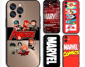 Avengers Superheroes Cases for iPhone 13 14 15 16 Plus Pro Max & Samsung S25 S24 S23 A56 A36 A26 A55 A35 A25 A15 A54 A34 4G 5G