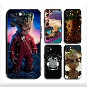 Groot Étuis pour iPhone 13 14 15 16 Plus Pro Max & Samsung S25 S24 S23 A56 A36 A26 A55 A35 A25 A15 A54 A34 4G 5G