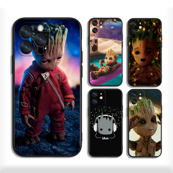 Groot Étuis pour iPhone 11 12 13 14 15 Plus Pro Max & Samsung S24 S23 A55 A35 A25 A15 A54 A34 A14 A13 4G 5G