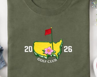 Camiseta bordada Golf 2026, ropa tradicional de golf, regalo deportivo