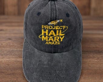 Gorra bordada Amaze Amaze Amaze, gorra de béisbol de ciencia ficción bordada, gorra espacial divertida, regalo para amantes de los libros, gorra Project Hail Mary, inspirada en Rocky