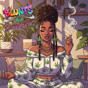 Blunts and Boundaries: A Mini Coloring Book for the Chill and Checked Out