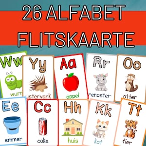 Montessori ABC Karteikarten: Alphabet-Lernkarten für Kinder (Digitaler Download)