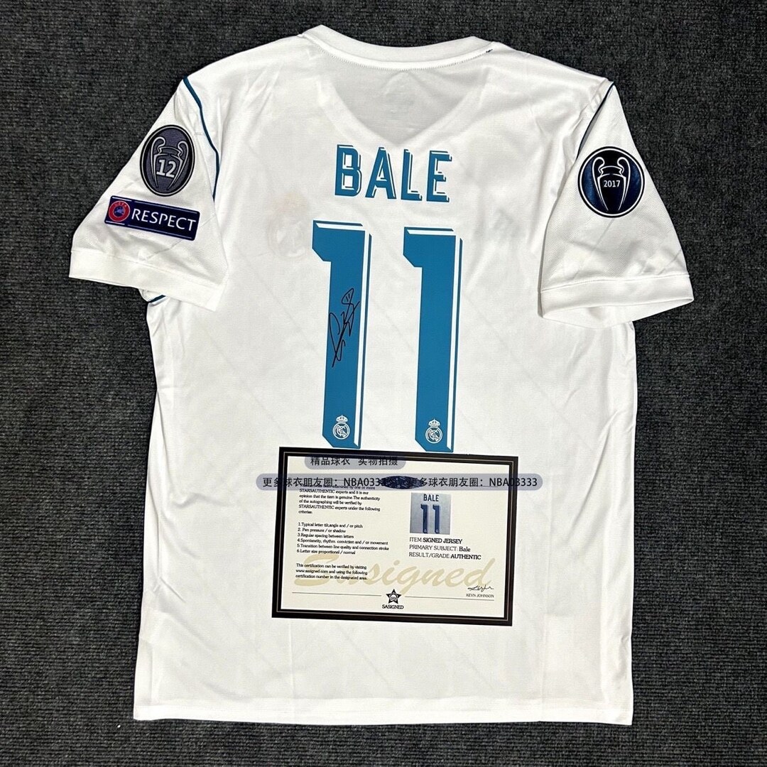 Signed Bale Real Madrid - Etsy