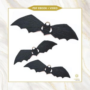 Macrame Bat Pattern: DIY Wall Hanging Fiber Art (PDF & YouTube Tutorial) Halloween Decoration