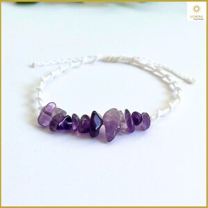 Zodiac Macramé Bracelet PDF Pattern  + Video –  Amethyst Gemstone DIY Tutorial (Digital Download) - Gift Kit for Aquarius