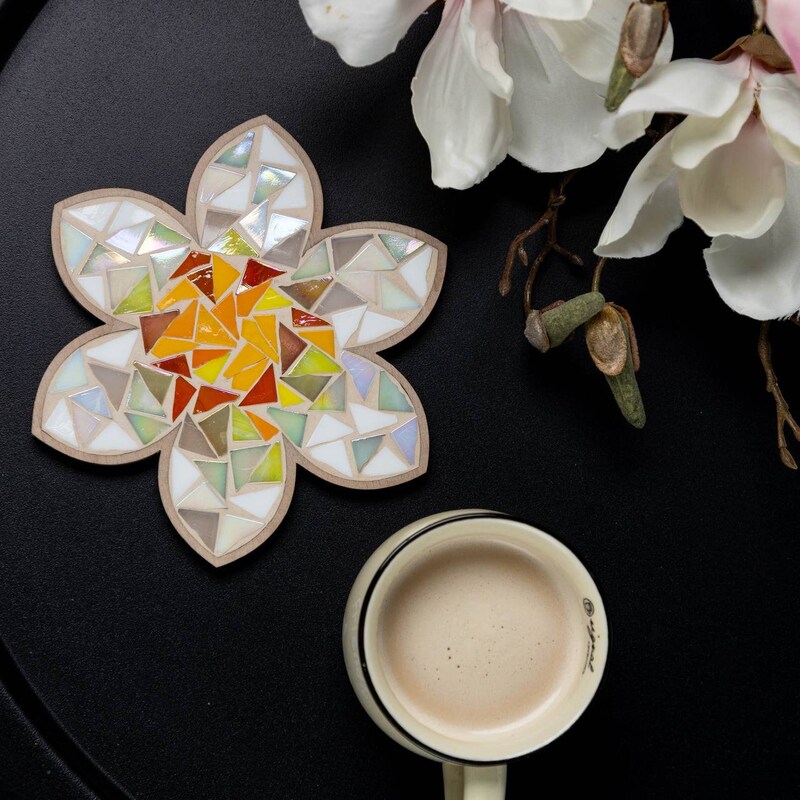 Mosaic Coaster - Etsy