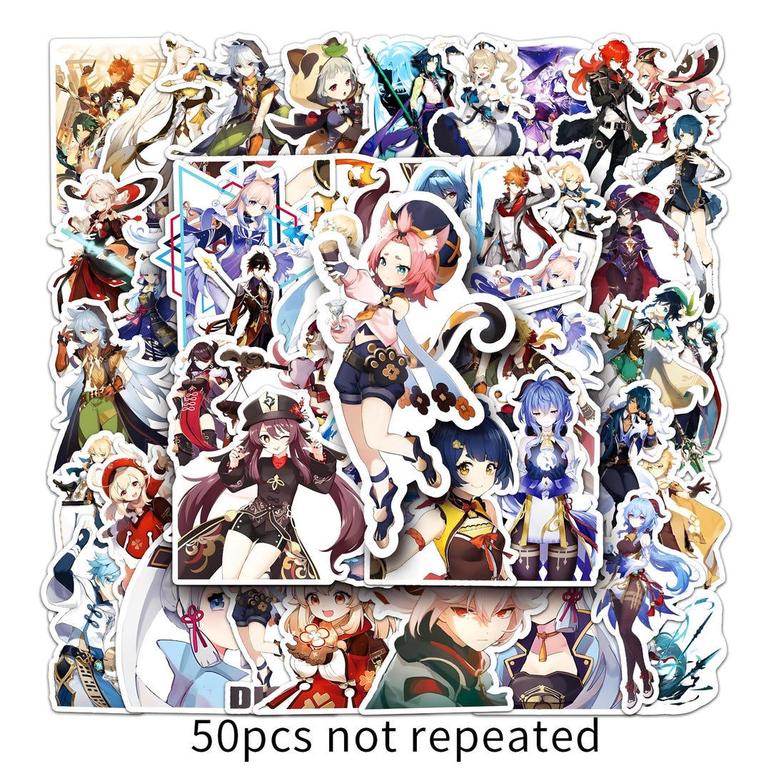 thumbnail image 2 of 50Pcs Aphmau Stickers Cute Cartoon Anime Stickers For Laptop Skateboard 2 of 12