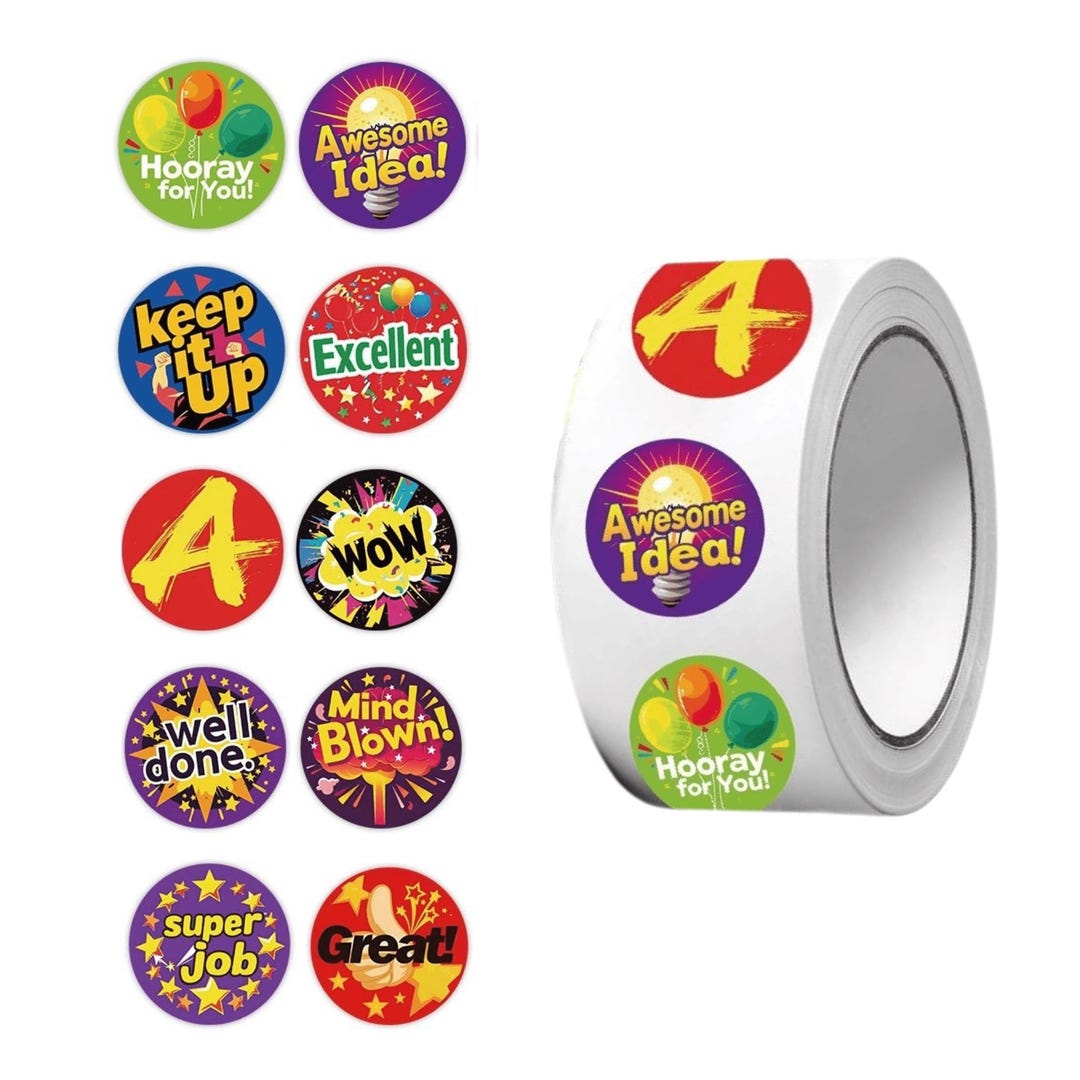Label Encourage Positive Encouragement Stickers Reward Labels for Kids Students - Etsy