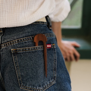 Dutt-Stab wie japanischer Haarstab & japanische Haarnadel, Haargabel und Dutt-Halter fürs Haar. Holz Haarstab, Haarnadel aus Holz, Hairforke