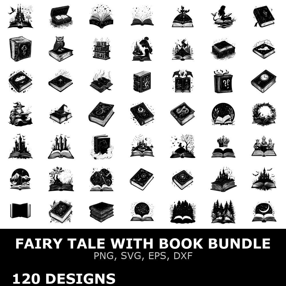Fairy Tale Digital Clipart Bundle Svg Png Eps Dxf Cricut Cutting Files ...