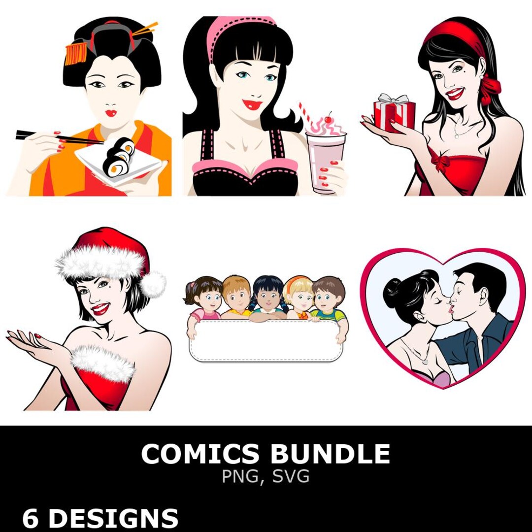 Comics SVG Bundle, Comics Clipart, Cutting Files for Cricut - Etsy