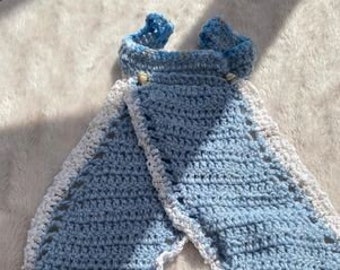 Haut court croisé en crochet fait main