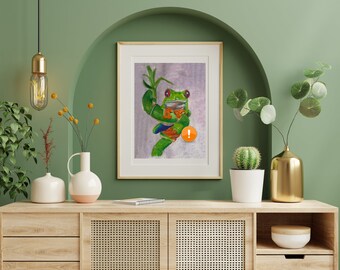 Froggy Colored Pencil Digital