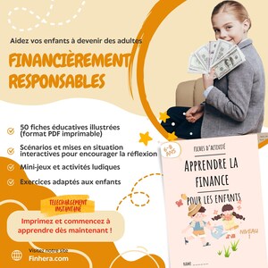 Português: Francês - Pacote com 50 cartões de educação financeira para crianças (6 a 8 anos) - Aprenda sobre dinheiro enquanto se diverte! Nível 1