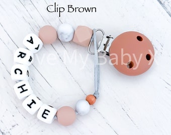 Personalized Silicone Pacifier Clip: Baby Shower Gift, Universal Fit