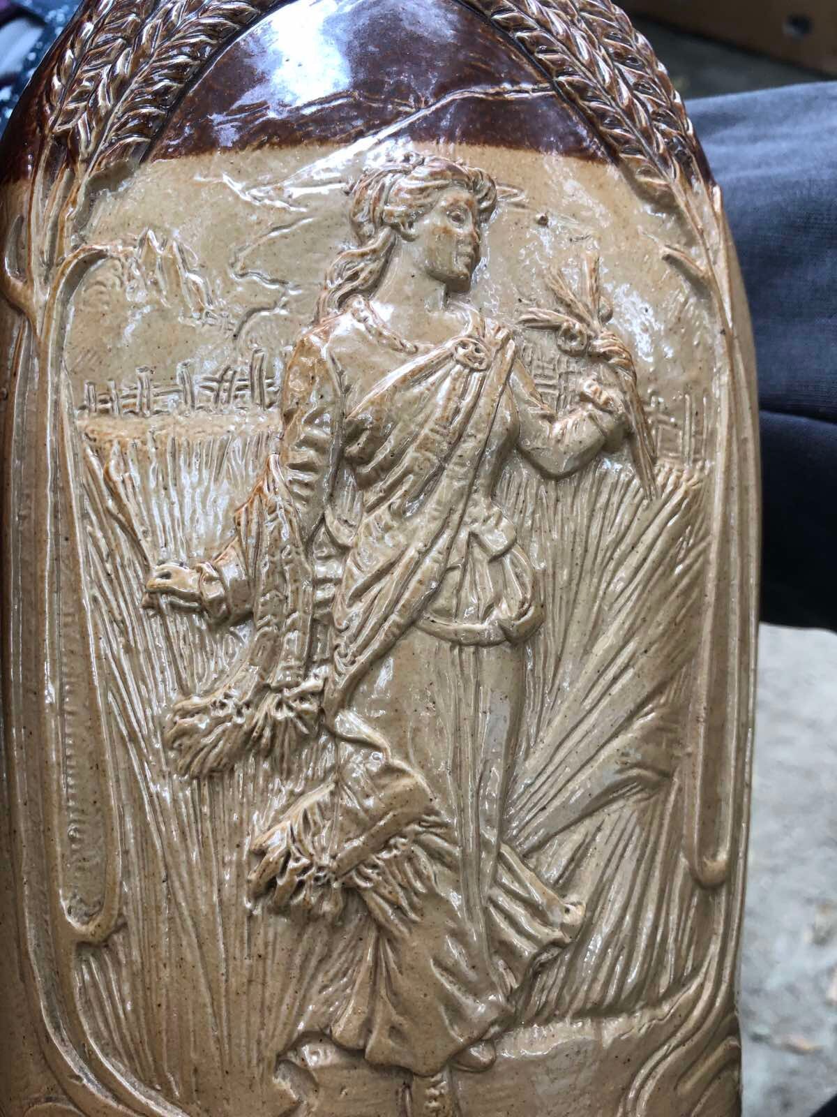 Collectible Victorian Australian Whiskey Bottle.Royal Doulton.England