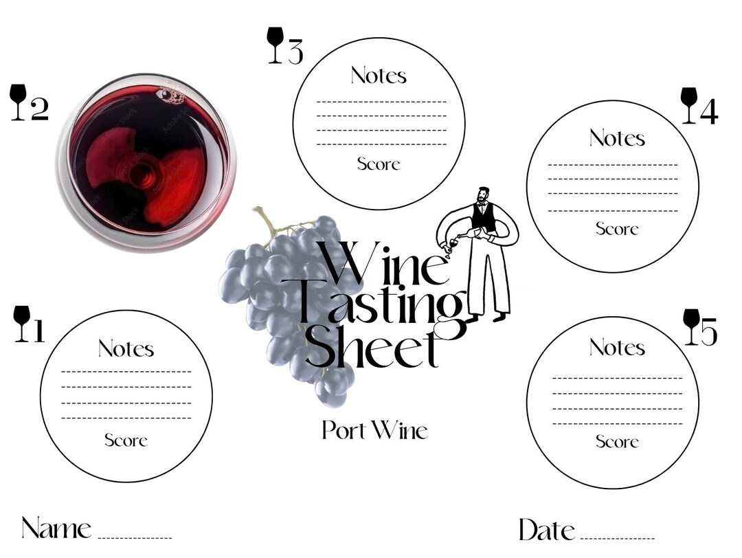 Port Wine Tasting Scorecard: Port Wine - Etsy