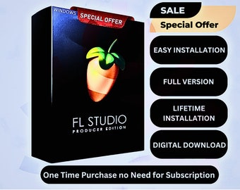 Latest Version FL Studio 21.2.3 All Plugins Edition Pre-activated for Lifetime Windows Music Production Software, Daw, Vst