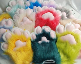 Custom 20 Colors Paws Gloves Cat Claw Paws Shaped Fursuit Gloves Handcrafted with Love Cute Gift For Furry Gift For Children