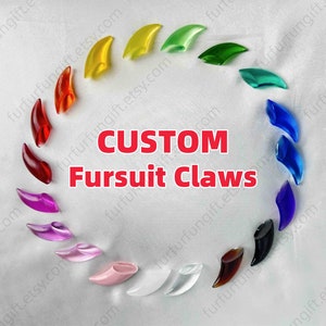 Handmade Resin Claws 19 Colors Customiazble Furry Claws For Cat Paws Gloves Cheap Colorful Fursona Nails Animal Cat Claws Furry Cosplay Prop