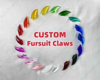 Handmade Resin Claws 19 Colors Customiazble Furry Claws For Cat Paws Gloves Cheap Colorful Fursona Nails Animal Cat Claws Furry Cosplay Prop