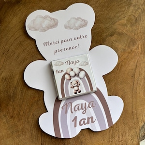 Carte + chocolat personnalisée