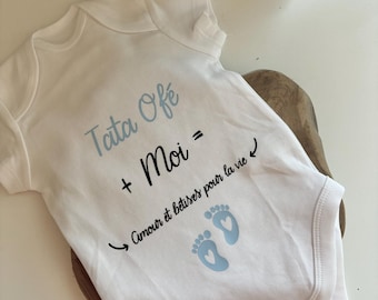 Body personnalisé pour tata/marraine