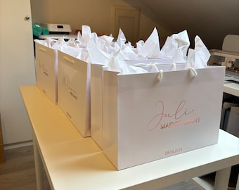 Bolsa de regalo personalizada para damas de honor y testigos.