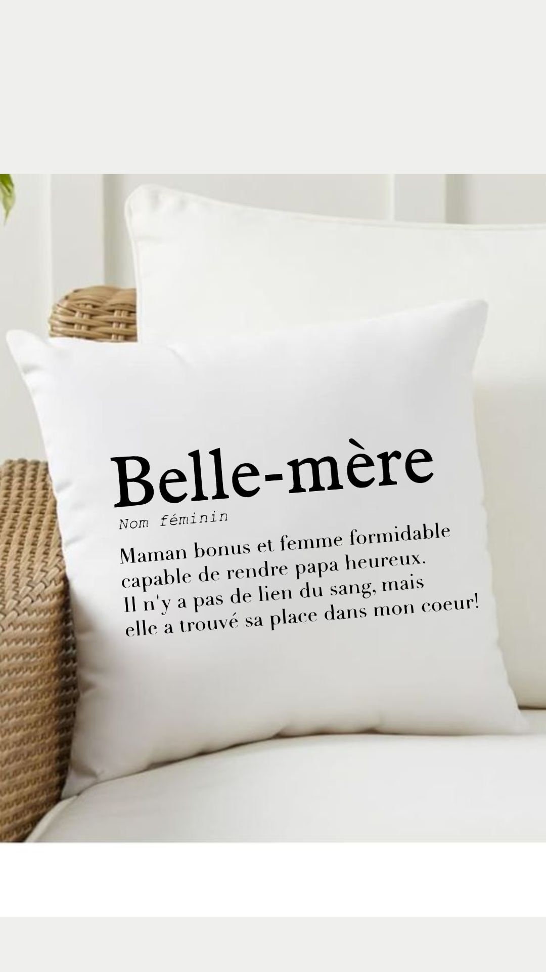 Cojín personalizado para suegra 40x40cm España