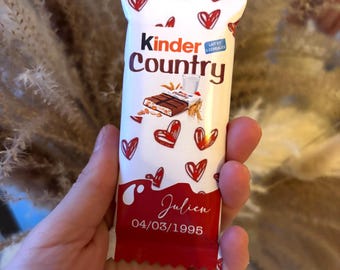 Kinder Country personnalisé pour la Saint-Valentin
