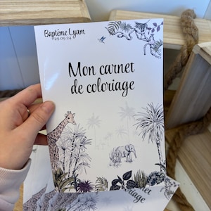 Libro para colorear personalizado para el Bautismo