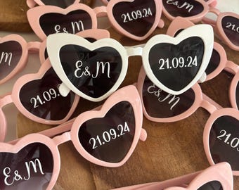 Lunettes coeur personnalisées