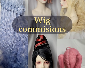Custom Cosplay Wig Commission, wigs for Halloween, Anime wigs, Genshin, My hero academia, K-pop demon hunters