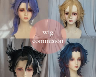 Costom wig commision, cosplay wigs, cosplay commision