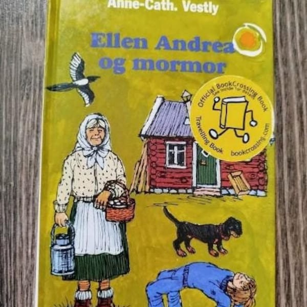 Norwegian Book - Ellen Andrea og mormor- Anne -Cath Vestly - Norsk Childrens book - Scandinavian