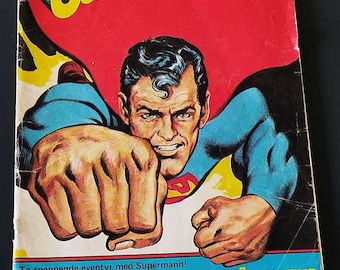Vintage 1979 Superman Comic No. 6 Norwegian Edition DC Comics -  Superboy Lex Luthor - Norway Collectible Comic Book